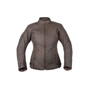 Moto bunda Dámská kožená moto bunda W-TEC Kaika - hnědá, L rozšířená