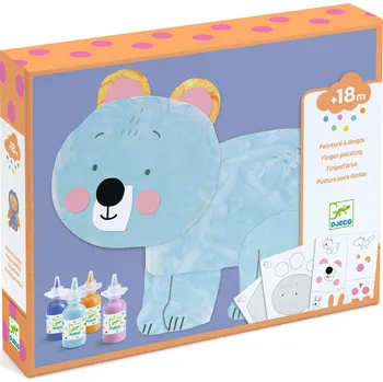 Výtvárné potřeby Kreativní hra – prstové barvy a samolepky