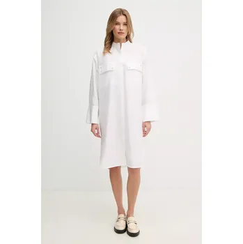 Dámské šaty Šaty Barbour Alma bílá barva, midi, oversize, LDR0923WH11 00X, vel. 36