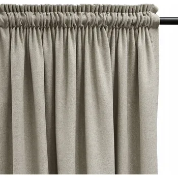 Obraz ZÁCLONY DO OBÝVÁKU ZATEMŇUJÍCÍ NA PÁSCE 160x270 SVĚTLE BÉŽOVÉ COLORADO