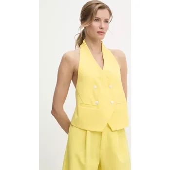 Dámská vesta Vesta Answear.LAB LD2215.HWK žlutá 11X, vel. L