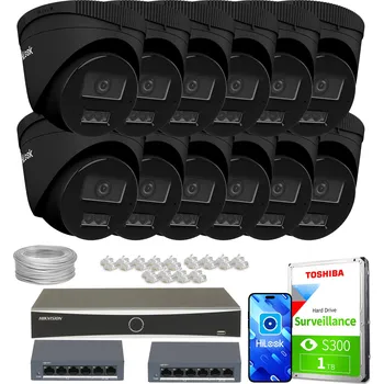 IP kamera Sada pro monitorování Hikvision DS-7616NXI-K1(D) + IPCAM-T4-30DL +UTP kat.5