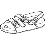 JAKUB-OBUV Zdravotní sandál dvoupáskový 215001 a 217001 černý velikost 36-48 černá 48