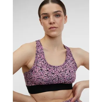 Dámské tričko Světle fialová dámská vzorovaná sportovní podprsenka