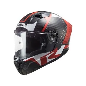 Helma na motorku Moto přilba LS2 FF805 Thunder C Racing1 - Gloss Red White, XS(53-54)