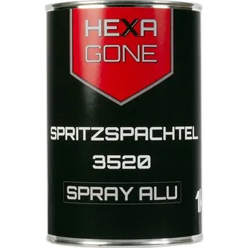 Karosářský tmel HEXAGONE polyesterový tmel 3520 SPRAY ALU 1,0 kg (900.3520.33.01000)