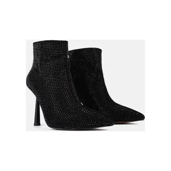 Dámské kozačky L37 Kozačky BLACK DIAMOND Černá 37