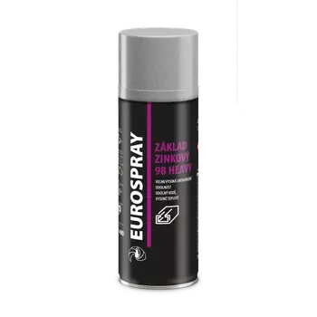 Barva ve spreji EUROSPRAY ZINKOVÝ ZÁKLAD 98 heavy / tmavě šedá mat - 400ml
