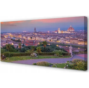 Obraz Obraz na plátně Itálie Panorama řeky 100x50 cm