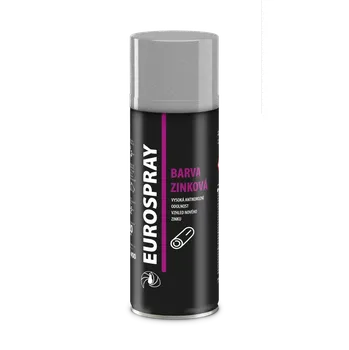 barva na kov Colorlak EUROSPRAY ZINKOVÁ BARVA / 3v1 šedá antikorozní - 400 ml