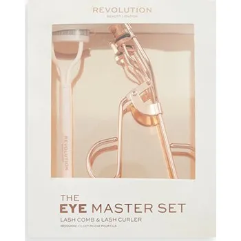 Kosmetická sada Makeup Revolution Eye Master Lash Curler & Comb Set - Sada na definici a natočení řas