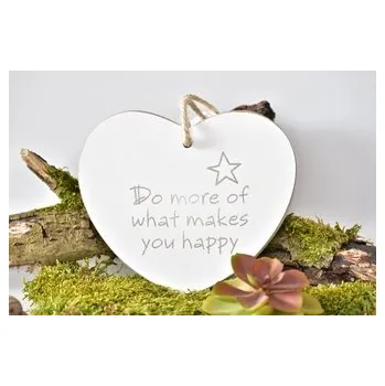 Srdce na zavěšení s textem