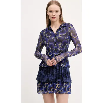 Dámské oblečení Šaty Desigual CELLS LACROIX 25SWVK29 námořnická modř 59X, vel. M