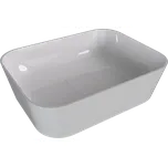 POLYSAN BANERA SQUARE umyvadlo na desku, litý mramor, 50x36cm, bílá 14596