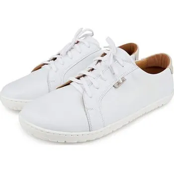 Pánská móda Vlnka Pánské barefoot kožené tenisky Mira bílá velikost obuv dospělí 44