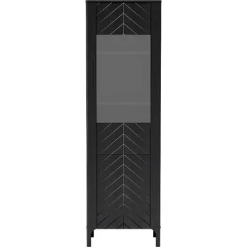 Knihovna Vitrína vysoká černá MALUMI MM-4