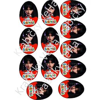 Jedlá dekorace na dort Jedlý tisk na fondánový list A4 motiv "Kinder vejce "