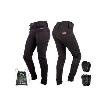 Dámská móda Dámské moto legíny W-TEC Wombutta - černá, XL prodloužená délka