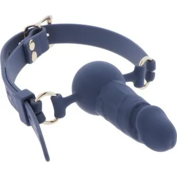 Taboom Silicone Penis Ball Gag Blue