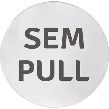 SAPHO Cedule SEM/PULL, Ø 75mm, nerez mat XP126