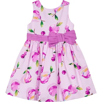 Kojenecké šaty MAYORAL dívčí letní šaty s potiskem jablíčka růžová vel. 116 cm