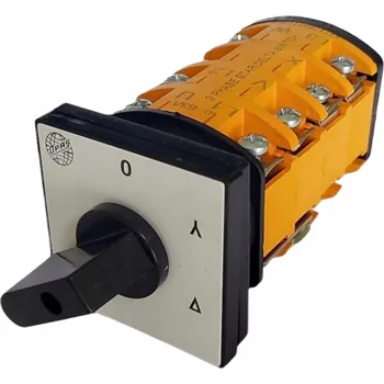 vypínač Hvězdicový spínač / trojúhelník 0-Y-D otočný přepínač, 80A3 póly