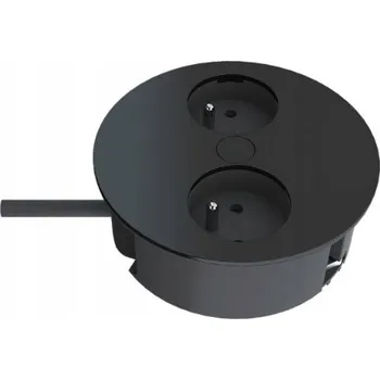 Elektrická zásuvka Elektrická Zásuvka Hafele na pracovní desku, černá