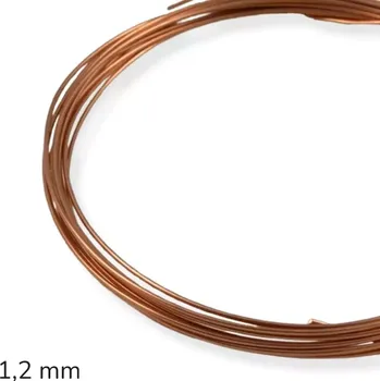 Hobby drát Měděný drát nelakovaný 1,2 mm - 5 m