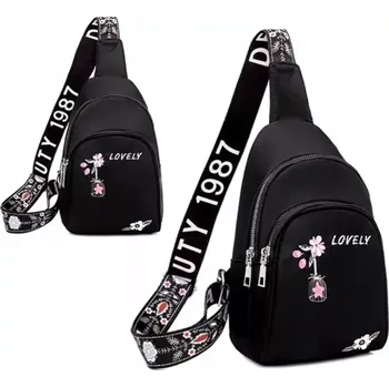 Městský batoh Malý batůžek Lovely ROL112 (Dámský malý černý batůžek/ledvinka přes rameno na telefon a doklady)
