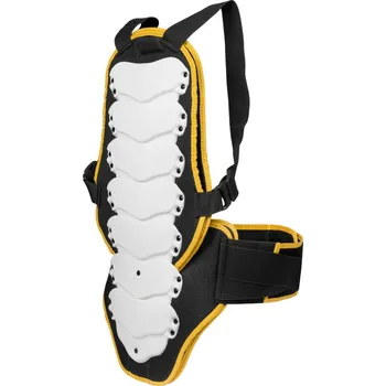 Chránič těla TXR Chránič páteře Impact bílo-černo-fluo žlutý S (Chránič páteře v kombinaci bílé, černé a fluo žluté barvy. Vhodný pro využití na nejrůznější sporty.)