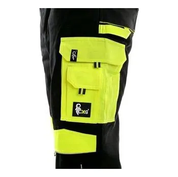 pracovní kraťasy Zahradníky CXS SIRIUS BRIGHTON, černo-žlutá, vel.62