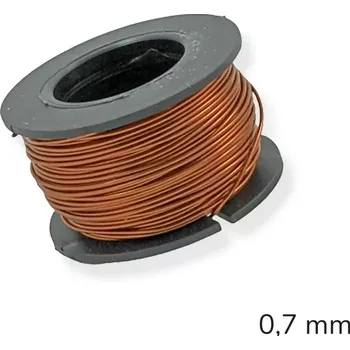 Hobby drát Měděný drát lakovaný 0,7 mm - 15 m