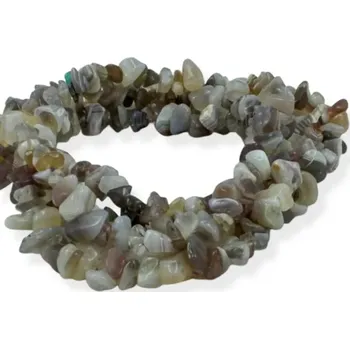 Materiál na výrobu šperku Achát, vrtané zlomky – návlek