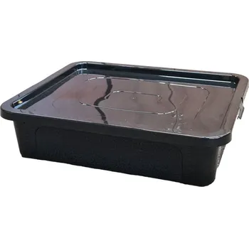 Úložný box box 10,0l+víko, plný, 40x33x10cm, MIX-RASTR, MULTIBOX, plast