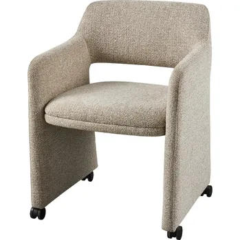 Jídelní židle WOOOD Jídelní židle na kolečkách LYRIC greige