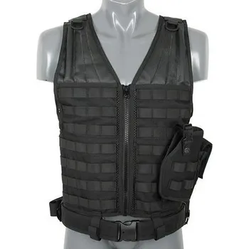 Sportovní střelba 8FIELDS Lehká taktická vesta MOLLE - Black [8FIELDS]