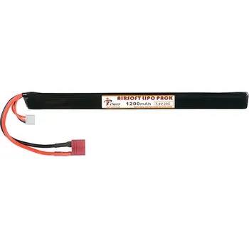 Baterie pro airsoftovou zbraň IPower Akumulátor Li-Po 1200mAh 7,4V 20C - DeanT [IPOWER]