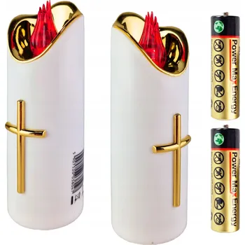 Svíčka VELKÁ LED SVÍČKA NA BATERIE NÁHRADA DO HŘBITOVNÍCH SVÍČEK 15cm DO LAMPIONU HŘBITOVNÍ SVÍČKA NÁHRADNÍ NÁPLŇ