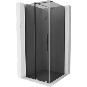 Mexen Velar posuvná sprchová kabina 90 x 90 cm, grafit, chrom - 871-090-090-41-01 Sprchové kouty