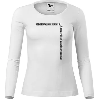 Dámské tričko DOBRÝ TRIKO Dámské bavlněné triko Demence Velikost: 3XL, Barva: Bílá