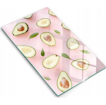 Kuchyňské prkénko Kuchyňské skleněné prkénko eko premium ideální 30x52 cm Vzor avokádo
