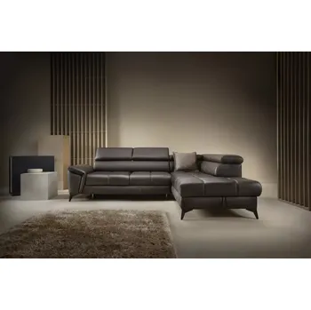 Sedací souprava Wersal Mocca Kožená rohová sedací souprava Mocca