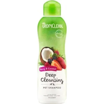 Kosmetika pro psa TropiClean šampon hluboce čistící lesní plody a kokos 355 ml