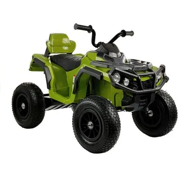 Dětské elektrovozidlo LEAN CARS Čtyřkolka BDM0906 Elektrické autíčkoch s čerpanými koly - Zelená