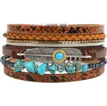 Gaira® Náramek Boho 3157, Barva hnědá