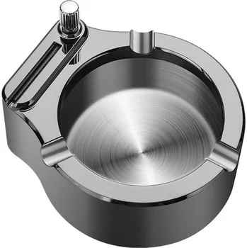 Popelník Gaira® Popelník se zapalovačem 8119, Barva šedá