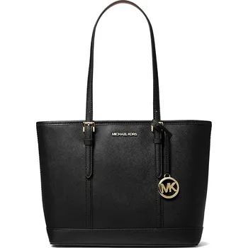 Módní doplněk Michael Kors Jet Set Travel Small Saffiano Leather Top-Zip Tote Bag Black