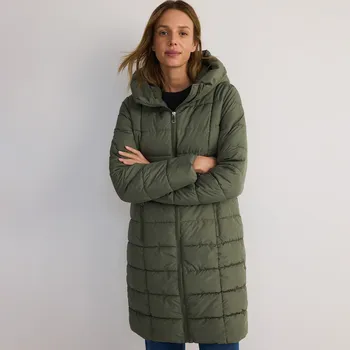 Dámský kabát Reserved Prošívaný kabát světle olivová S