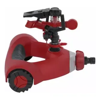 Zavlažovač Postřikovač pulzní s koly Kreator KRTGR6503 - postřik do Ø22m, nastavení plochy postřiku, 0.778kg