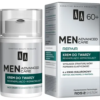 Pleťový krém AA Men Advanced Care Repair 60+ regenerační a posilující krém na obličej 50ml